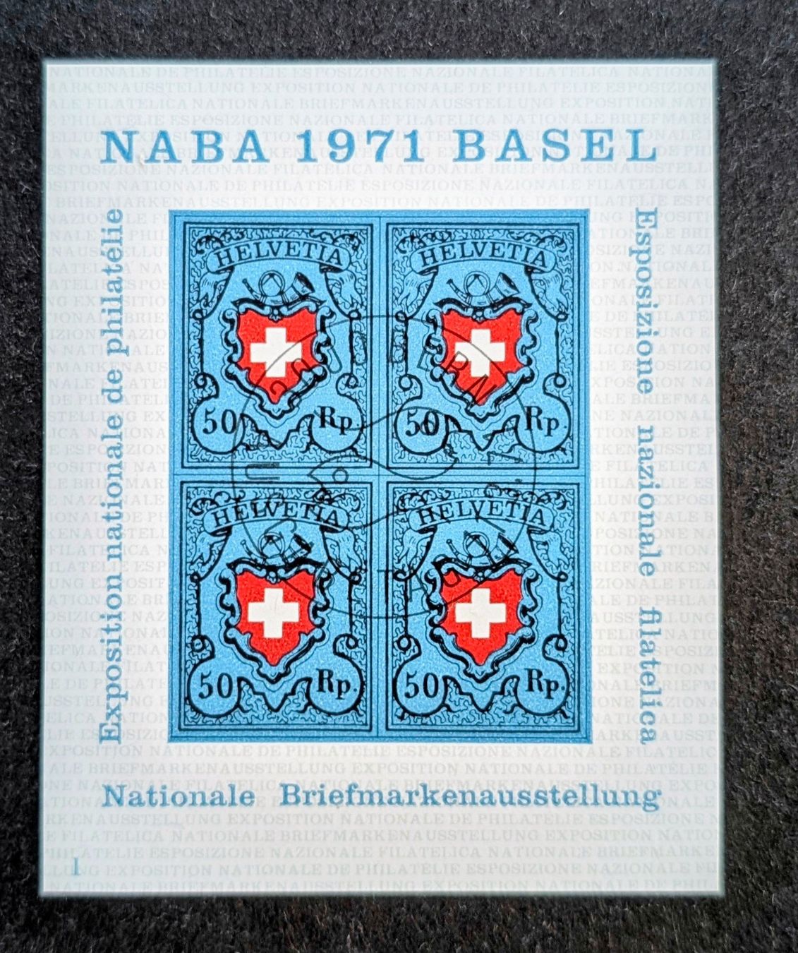 Tutti i francobolli: W50/"NABA Block" ET (1971) – Nuovo (secondo la descrizione) da Hittnau venduto da stamps_and_coins