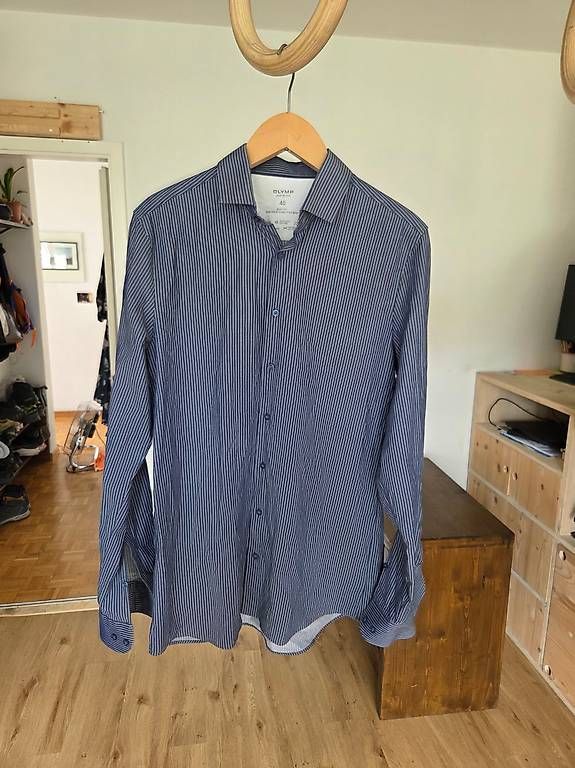 Hemden: Olymp Level 5 Body Fit Hemd Gr.40 hellblau gestreift – Gebraucht aus Ostermundigen von wab_jxp5 1