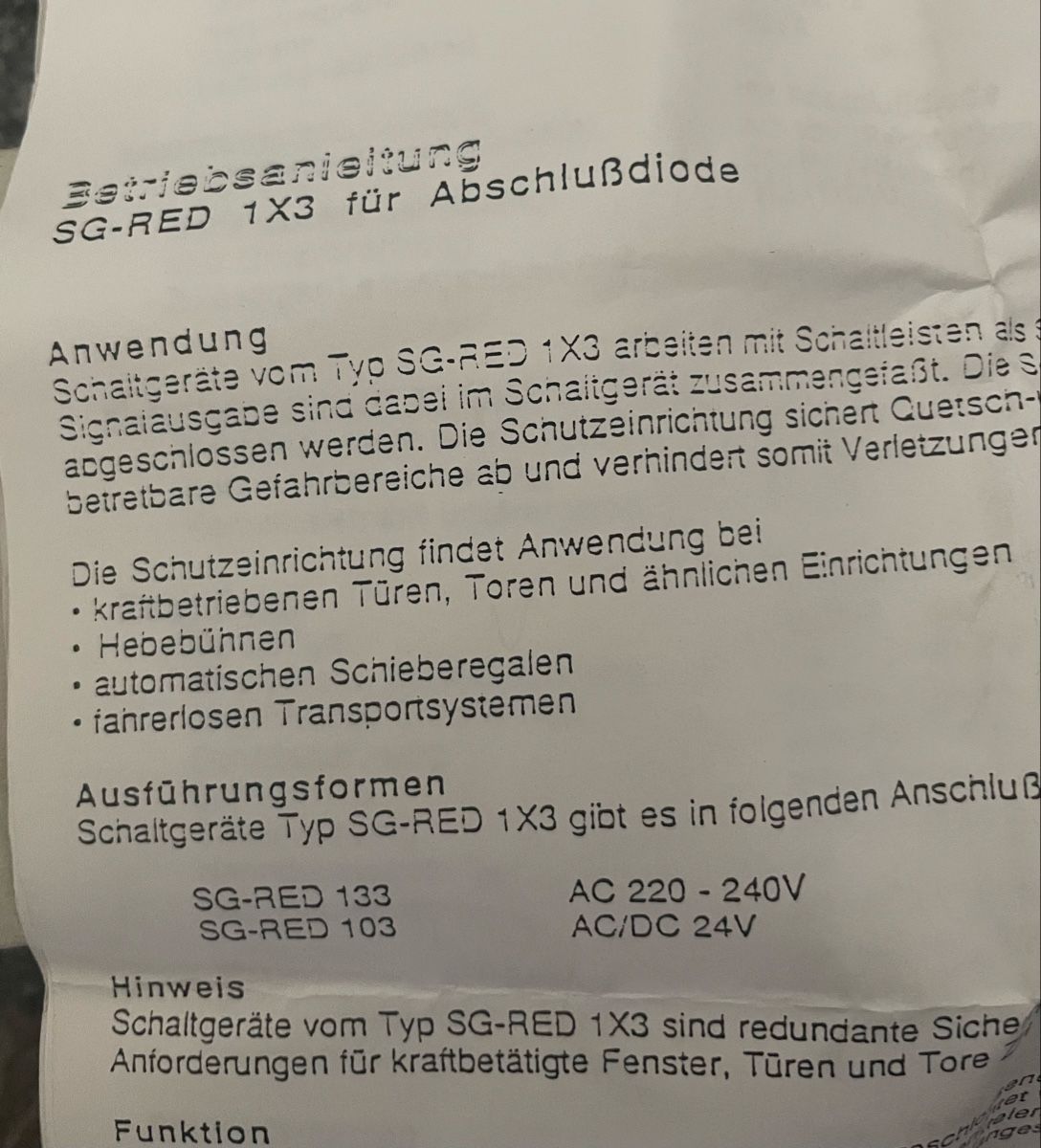 Componenti elettronici: Sicherheitsgerät - Neuwertig! – Nuovo e nell'imballaggio originale da Au ZH venduto da Jaggy4 4