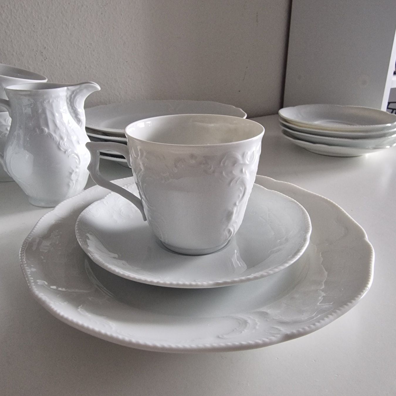 Rosenthal Set di piatti: Wunderschönes weißes Kaffeeservice von Rosenthal – Usato da Birr venduto da dem_9xtm 2