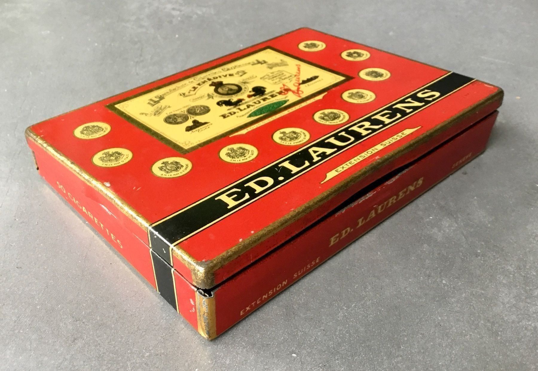 Pots: Blechdose Ed. Laurens, Zigarettendose antik – D'occasion à Eggersriet par Wiese61 1