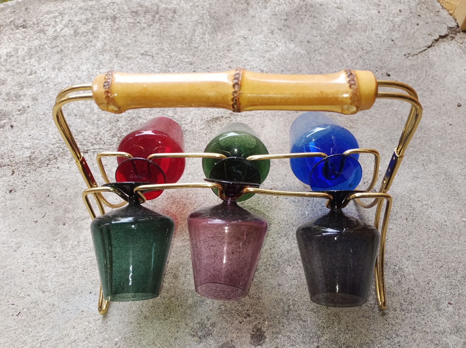 Bicchieri: Vintage Schnapsgläser mit Ständer – Usato da Kerns venduto da LvR02 1