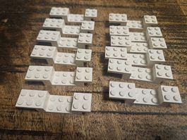lego 4732 lot de 12 pièces White Bracket 8 x 2 x 1 1/3
