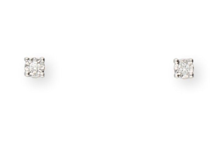Boucles D'oreilles Clous Diamants 0.26 Ct 18K Or - Diamants Naturels G SI1 - Neuf