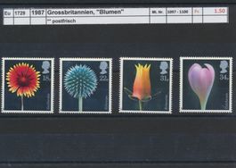 1987 Grossbritannien, "Blumen", ** postfrisch