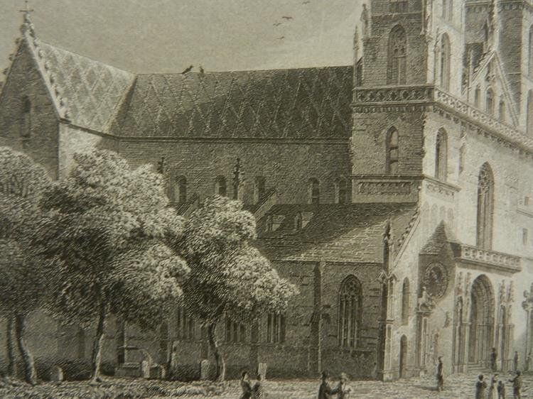 Gravures: Der Dom zu Basel Stahlstich – D'occasion à Risch par Antikfee 9