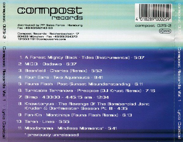 CD: M.C.D., Fauna Flash, Moodorama, Knowtoryus, Beanfield, Taran – Usato da Unterbäch venduto da dadin 1