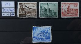 Deutsches Reich-Mi 739-742 Satz (1940) **