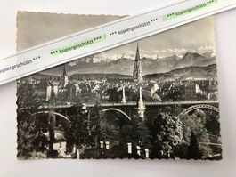 Bern Kornhausbrücke mit Alpen, alt AK
