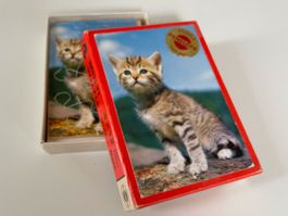 Puzzle Holz handgesägt Katzen Ziegen Penelope 4 Puzzles