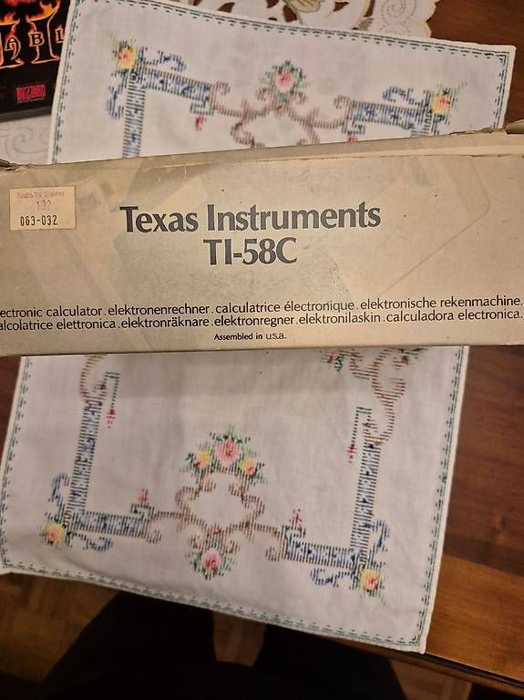 Texas Instruments Calcolatrici tascabili: Machine à calculer programmable TI 58c – Usato da Genève venduto da Baraca60 1