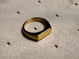 Ring vergoldet Siegelring Schmuck Schmuckstück
