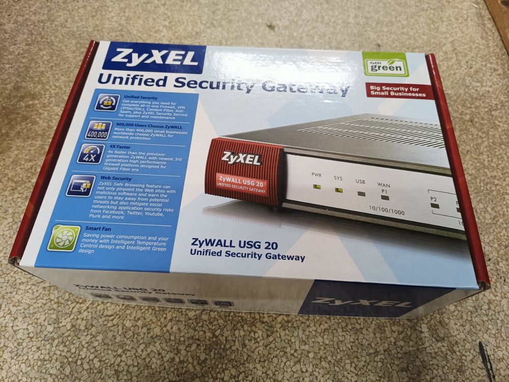 Zyxel Firewall ZyWALL USG 20 / Firewall / VPN / Security Gat (Gebraucht ...