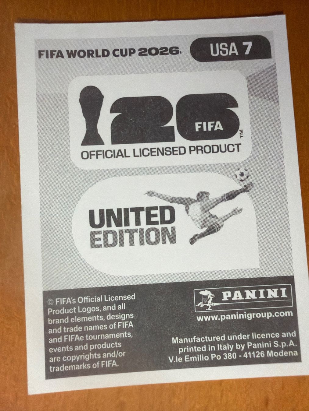 Panini Sammelbilder & Trading cards: Panini USA7 – Neu (gemäss Beschreibung) aus Susten von Rechnun 1