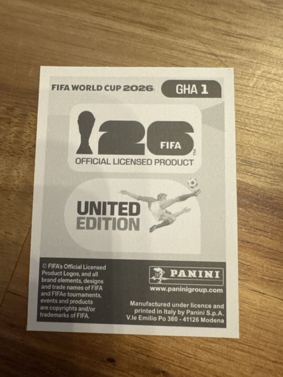Panini Carte collezionabili: Panini - WM 2026 - GHA 1 - Sticker – Nuovo (secondo la descrizione) da Wetzikon ZH venduto da thayreen 1
