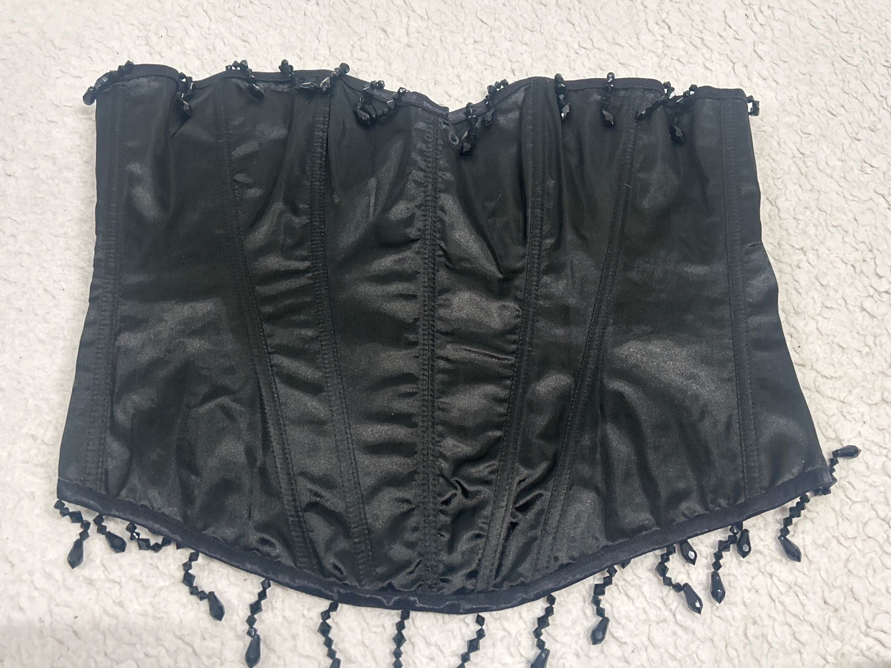 Altra biancheria intima: Korsett schwarz mit Perlen Gr M/L Neu – Nuovo e nell'imballaggio originale da Regensdorf venduto da Spyke55