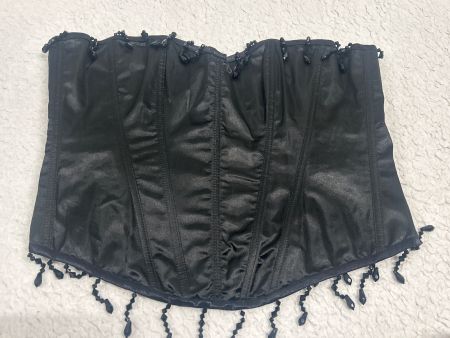 Korsett schwarz mit Perlen Gr M/L Neu