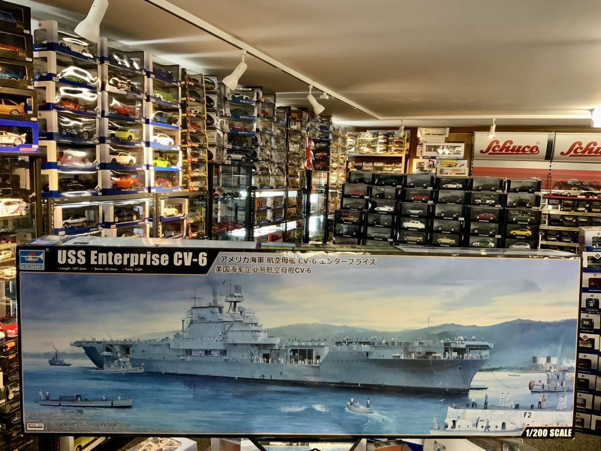 Kit di modellismo & Modellini statici: USS ENTERPRISE CV-6 MASSSTAB 1/200  – Nuovo e nell'imballaggio originale da Erlenbach i. S. venduto da MB-Next-Level 8