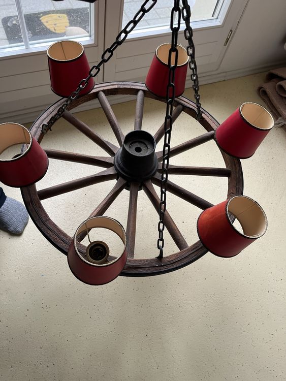 Wagenrad Lampe Selber Bauen