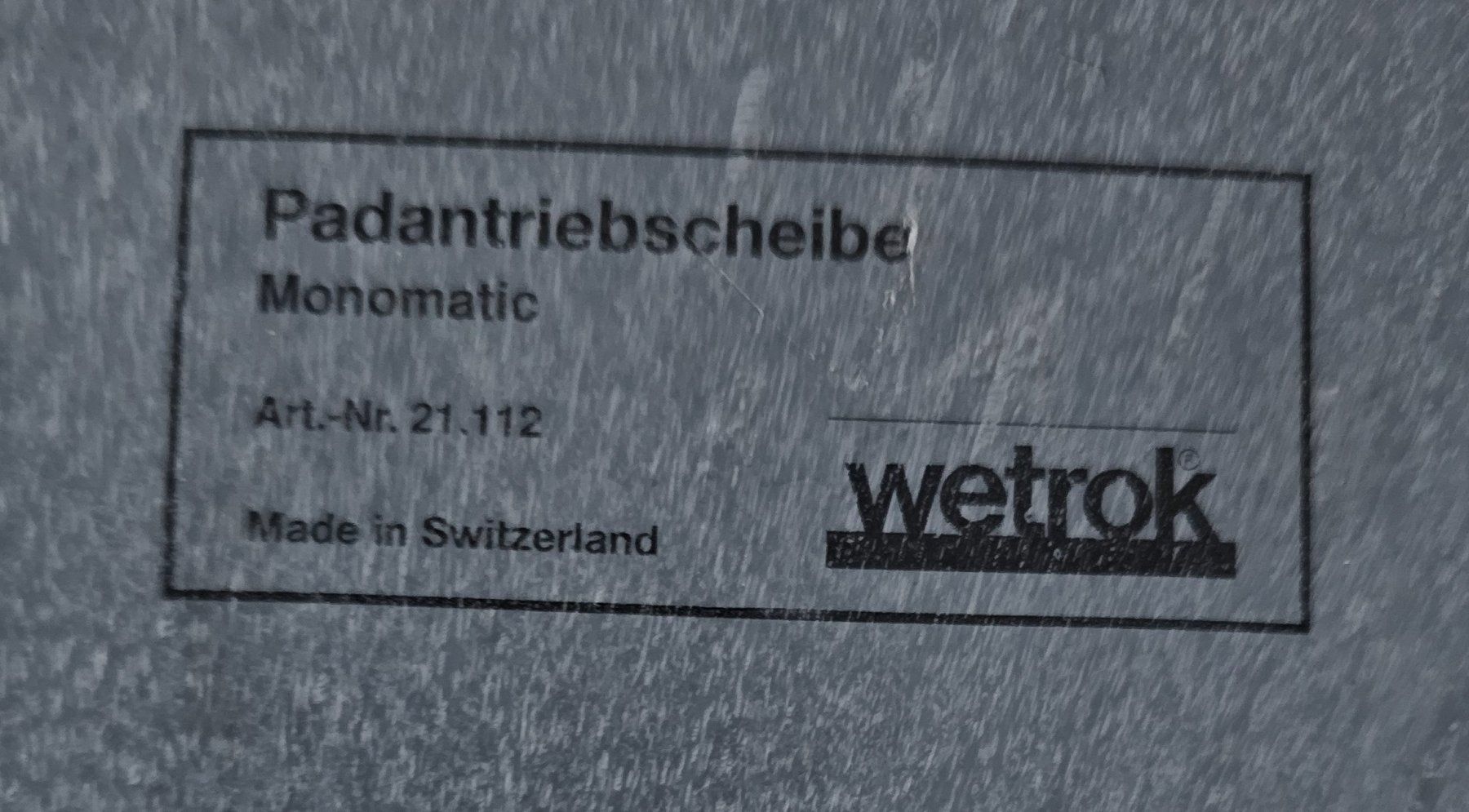 Wetrok Prodotti di pulizia: Wetrok Pad Antriebsscheibe 21112 – Usato da Basel venduto da Mazzo84 2