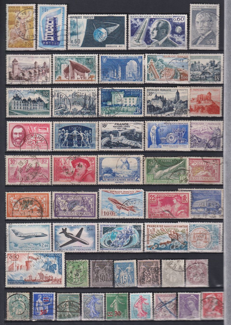 Tutti i francobolli: Lot, Sammlung Frankreich. Gest. Teils Kolonien. – Usato da Koblenz venduto da Boerse6 1