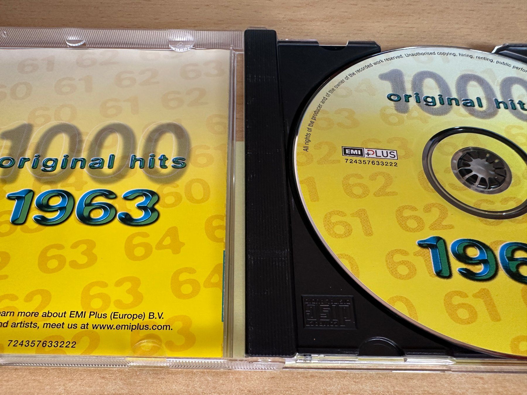 CDs: Various – 1000 Original Hits 60's - 1963 – Gebraucht aus Rikon im Tösstal von Alpenmutz 2