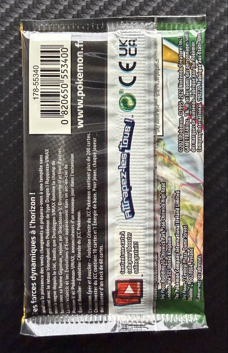 Pokémon Carte collezionabili: Pokémon Booster Évolution Céleste FR Rayquaza Scellé – Nuovo e nell'imballaggio originale da La Chaux-de-Fonds venduto da CatchEmCardzz 1