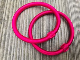 Armreif aus Marokko, Viscose pink (dehnbar)