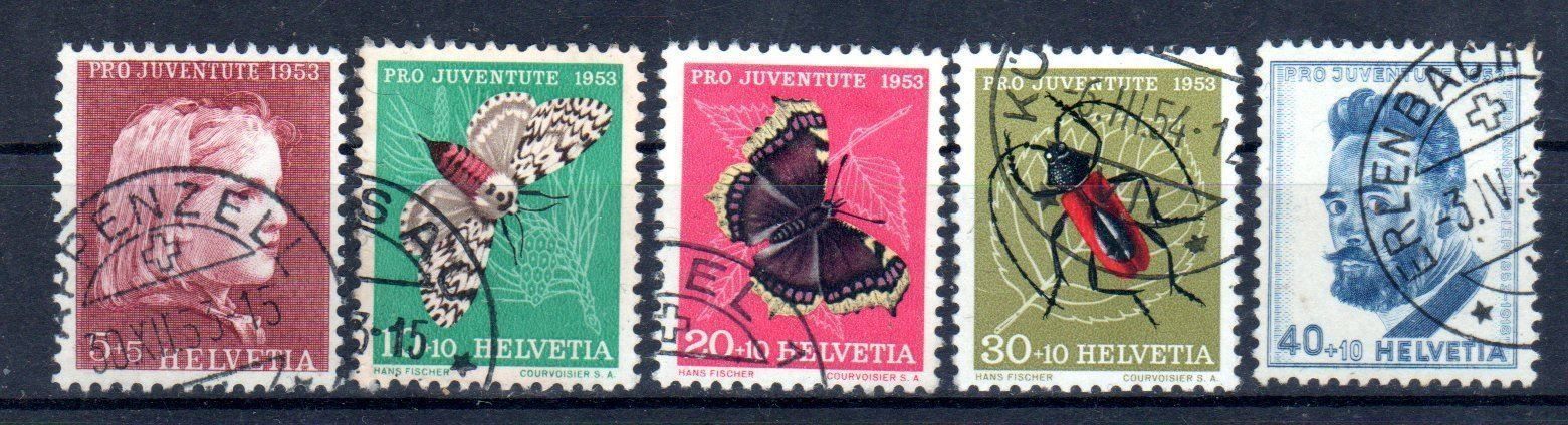 Tous les timbres: Pro Juventute Satz 1953 gest. Kat: 17.00 – D'occasion à Remetschwil par Hofiii