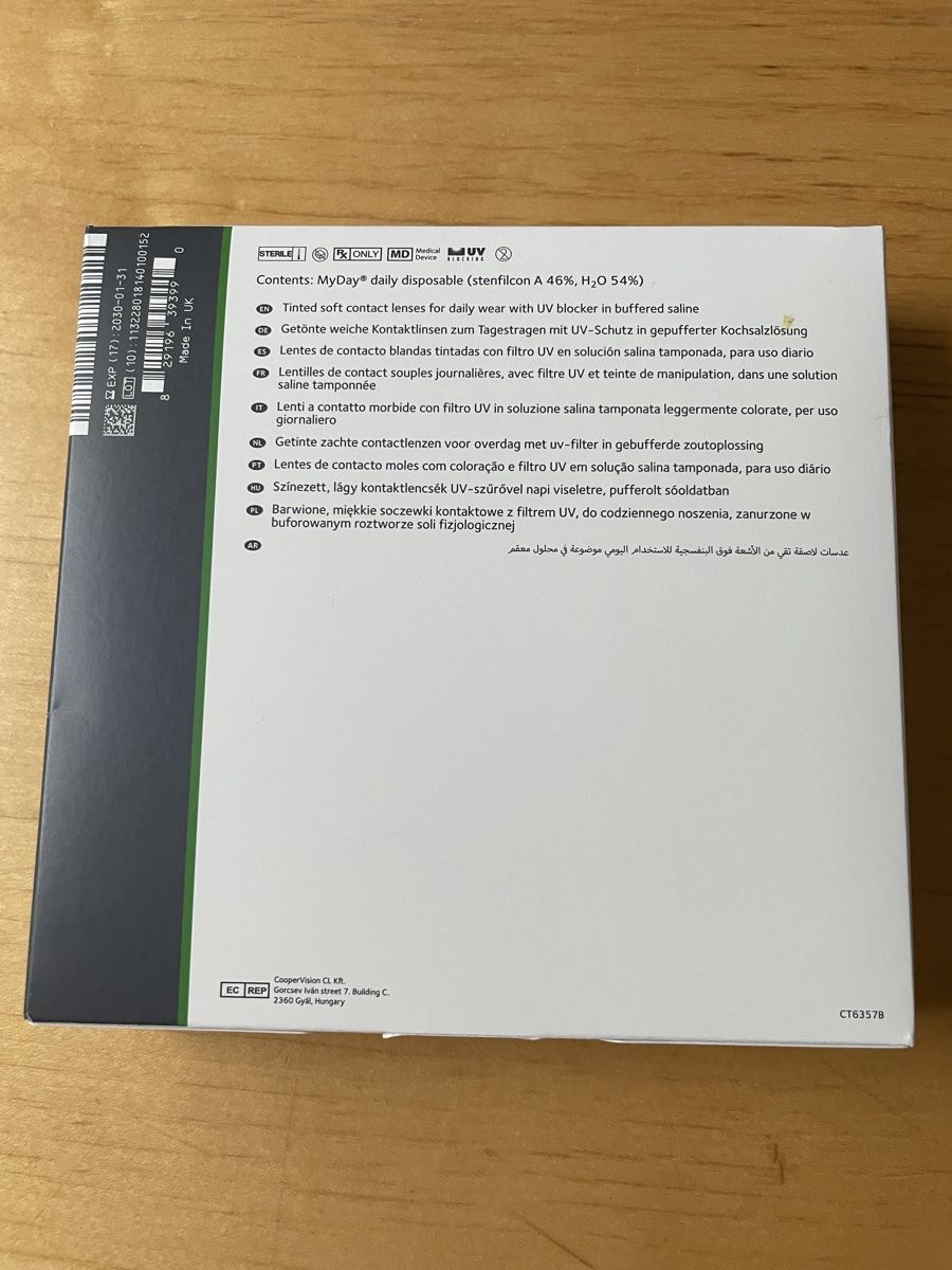 Cooper Vision Lenti a contatto: MyDay daily disposable 81 Kontaktlinsen – Nuovo (secondo la descrizione) da Jona venduto da amdo 2