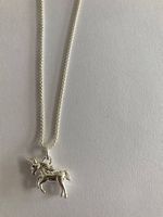nie getragene Thomas Sabo Kette, echt Silber, mit Einhorn