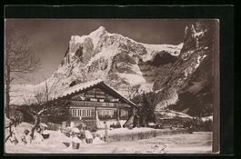 Grindelwald, Bennerhaus und Wetterhorn i