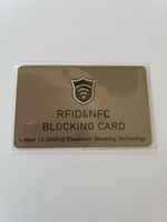 Carte blocage RFID