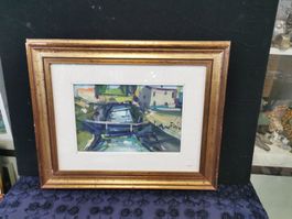 CARLO MARCONI(1934)Huile sur panneau signée