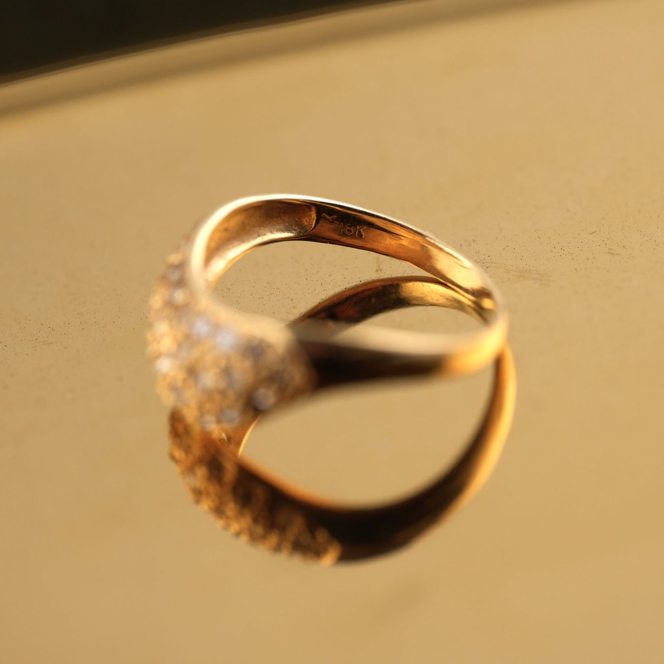 Anelli: Goldring 18K mit Diamanten – Usato da Basel venduto da Vip24 5
