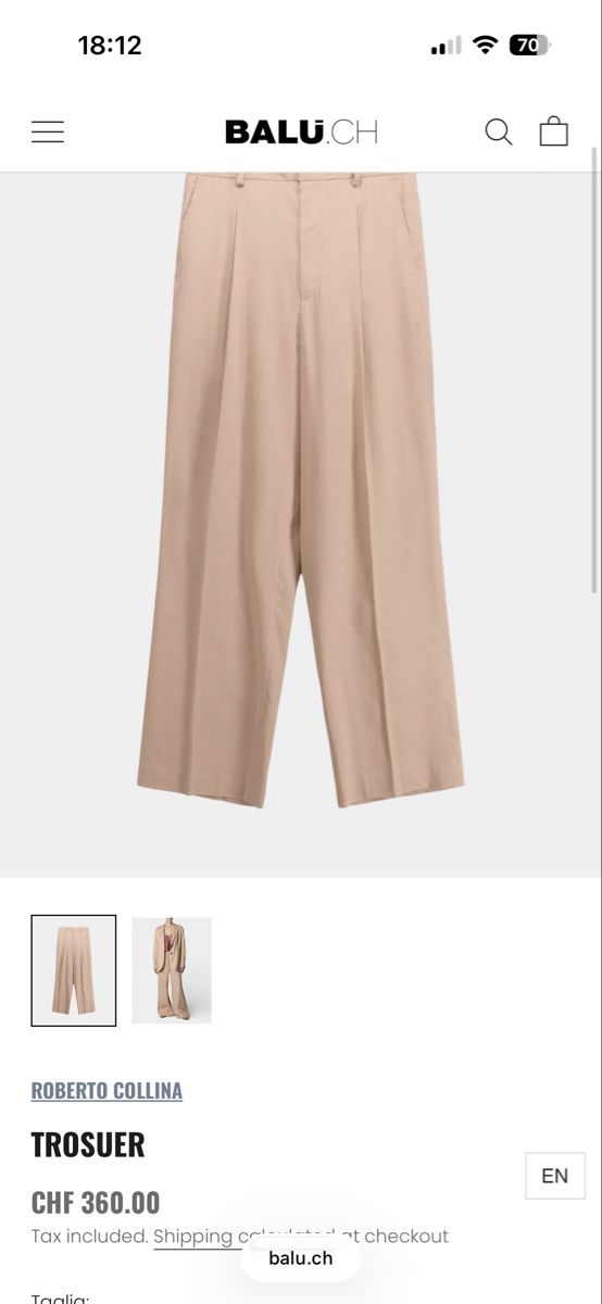 Pantaloni: Roberto Collina wool brown trousers xs – Usato da Zürich venduto da Ele_fashionista 9