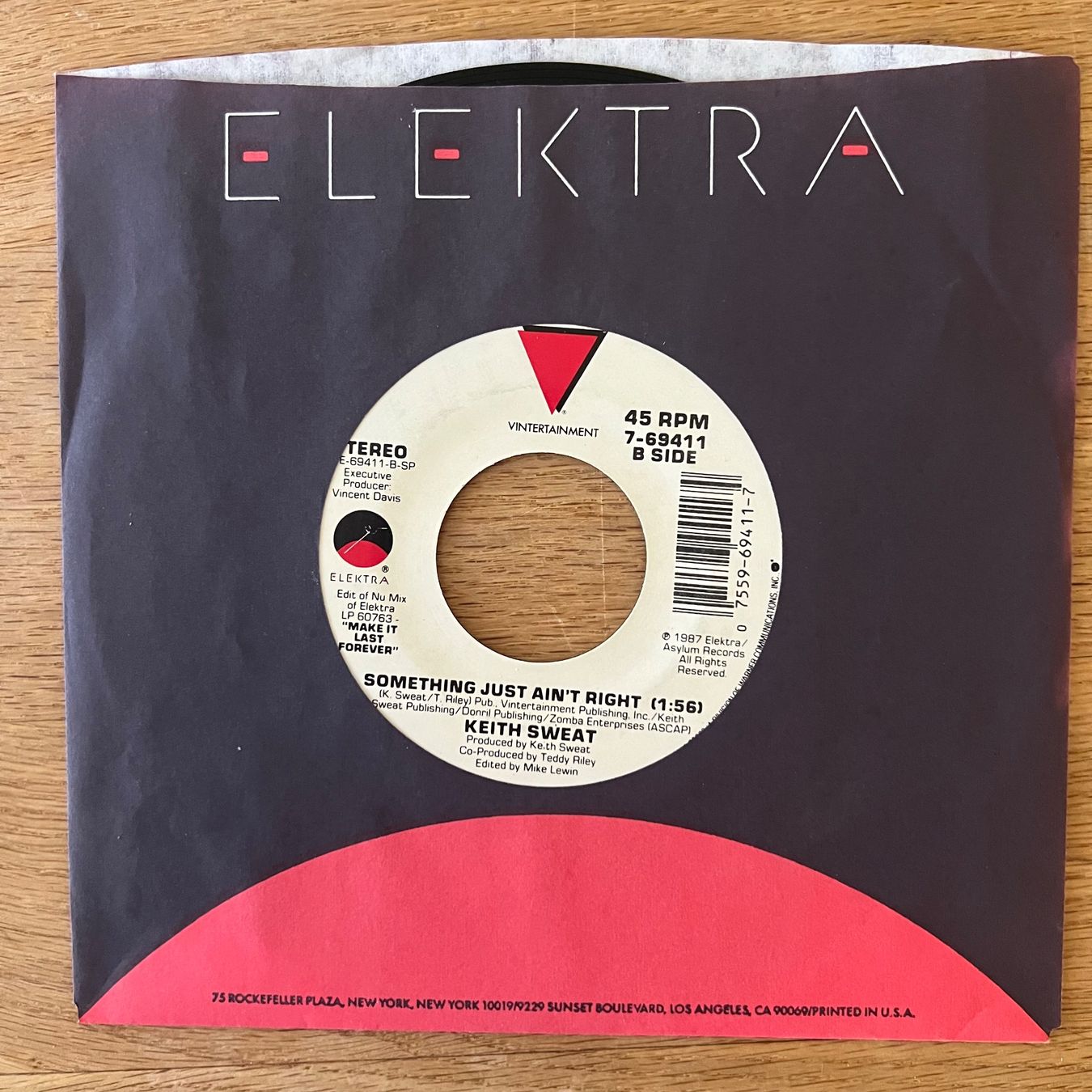 Dischi in vinile: Keith Sweat - Something Just Ain't Right / 1. US-Press. 1987 – Usato da Gais venduto da soundcave57 1