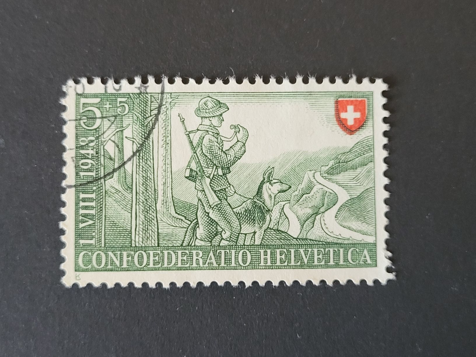 Tutti i francobolli: 1948, Pro Patria mit Abart  – Usato da stäfa venduto da brandy66