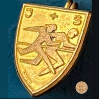 Jugend + Sport Anstecknadel Vintage Sportabzeichen Stafette
