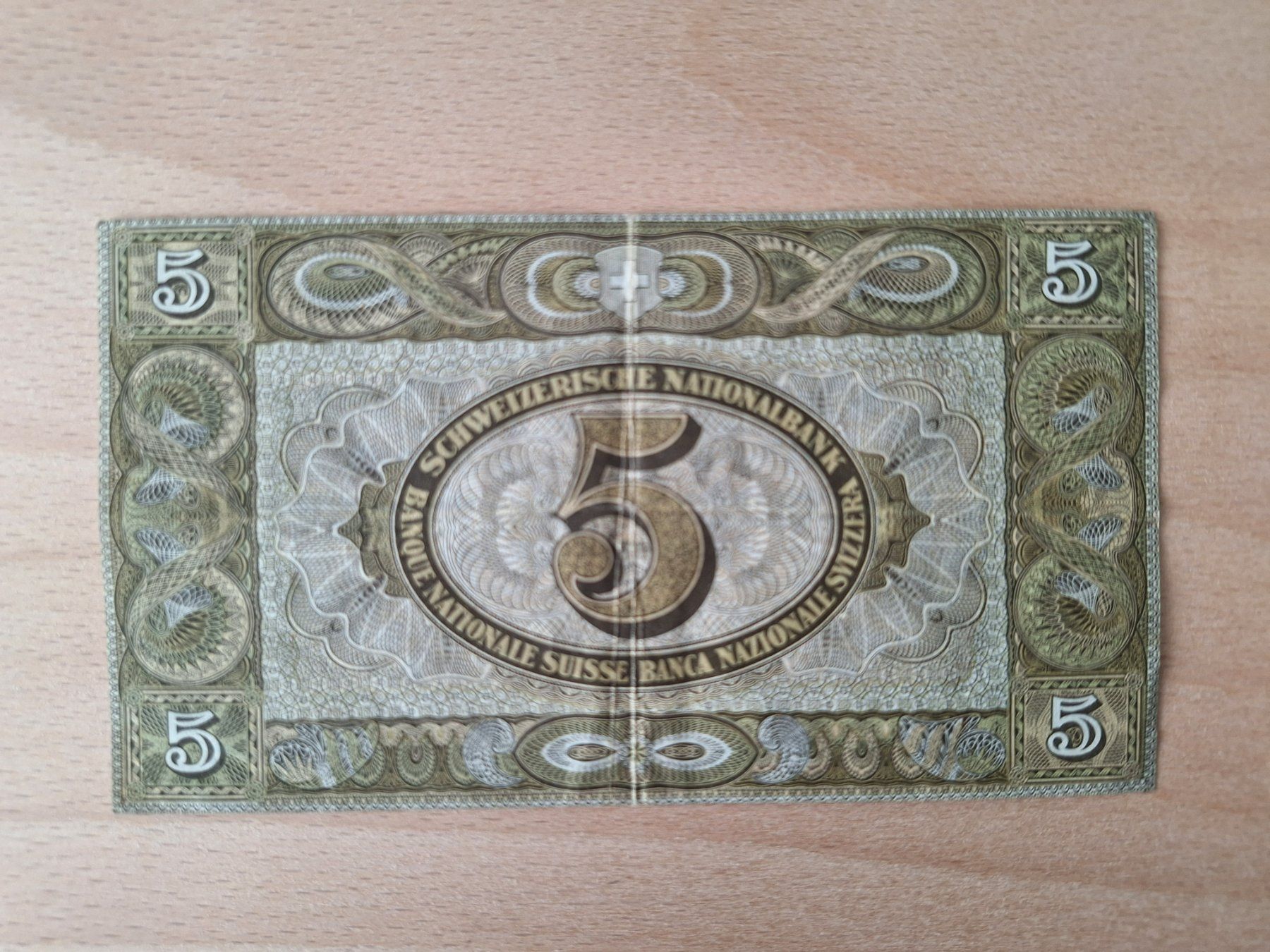 Banconote: Schweizer Banknote 5.00 Franken JG 1951 – Usato da Lohn-Ammannsegg venduto da Beo71 1