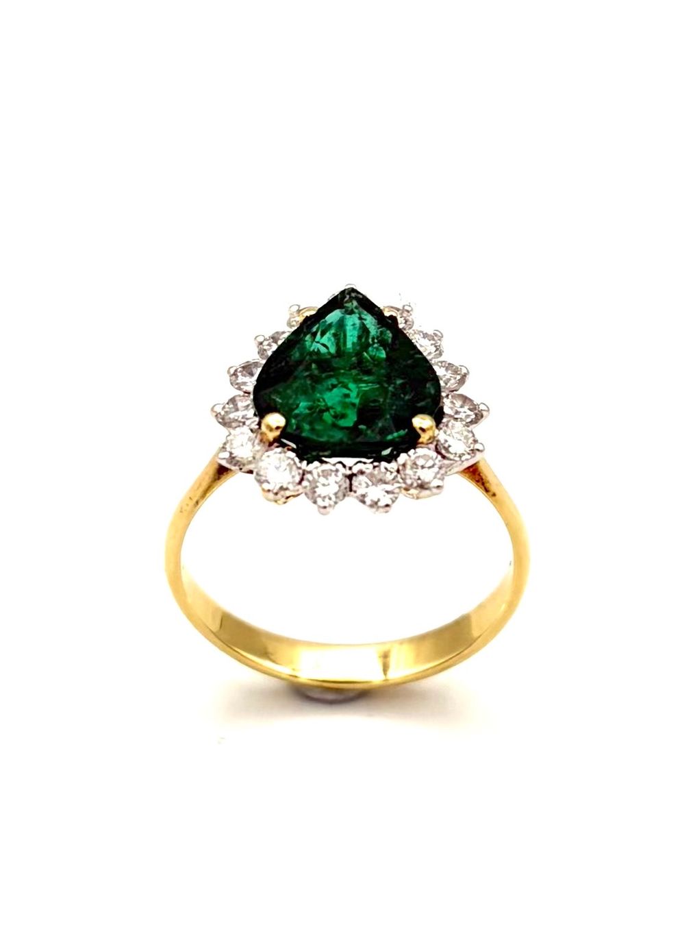 Anelli: Bague or 14K émeraude et diamants – Usato da Renens VD venduto da Diademe.sarl 1
