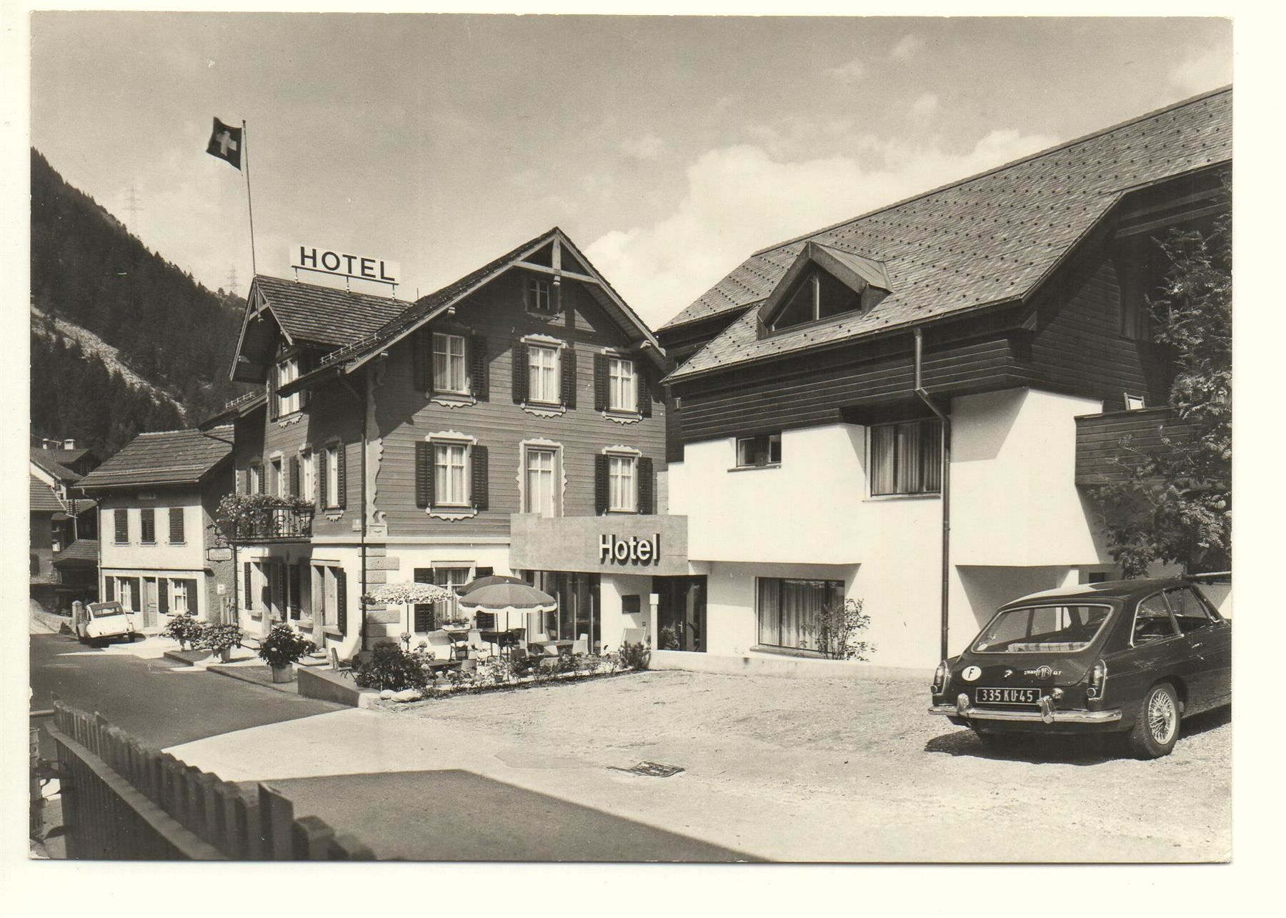 Cartoline postali: GURTNELLEN Nota Hotel Gotthard, Auto – Usato da Jona venduto da philajona