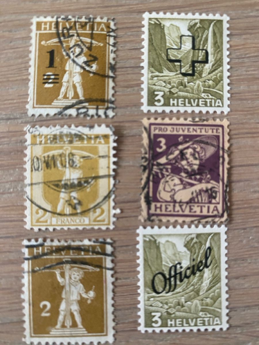 Alle Briefmarken: Briefmarken Konvolut Schweiz  – Gebraucht aus Embrach von bea_8424 1