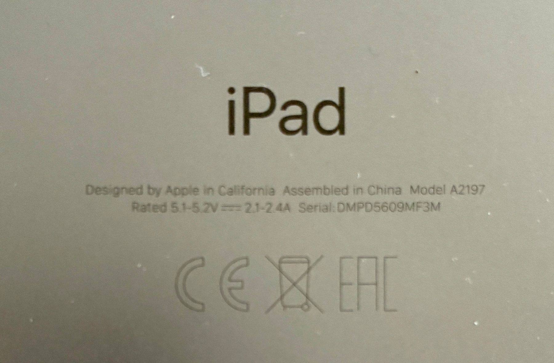 Apple Tablet PC: iPad  A2197, 7. Generation, guter Zustand, 32GB – Usato da Allschwil venduto da fgvsandweg 2