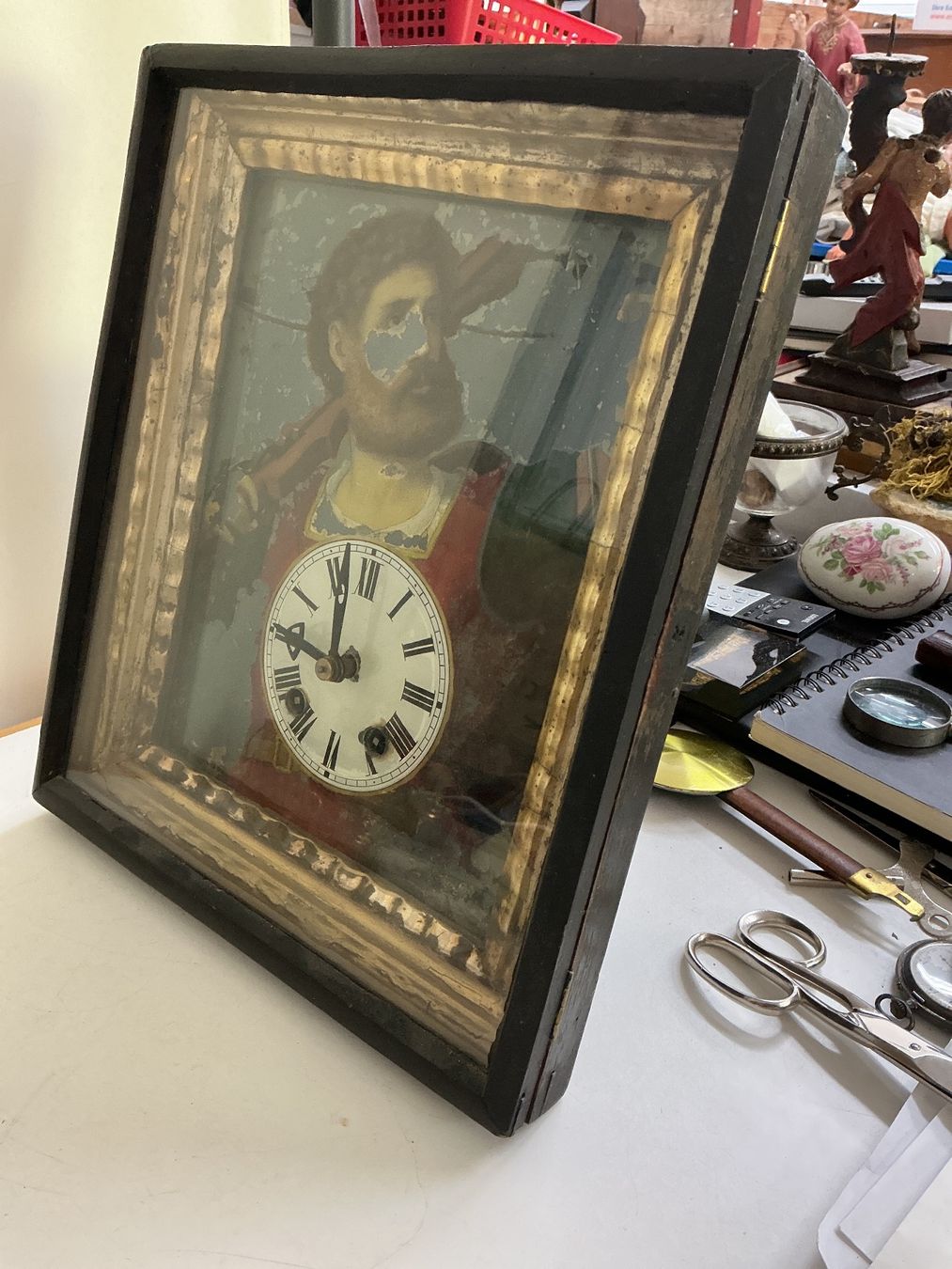 Orologi: Antike Wanduhr mit Wilhelm Tell – Usato da Bern venduto da vielerart