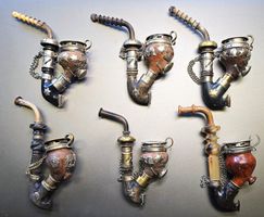 Sammlung Antiker Original Schwyzer Tabakpfeifen, 6 Exemplare