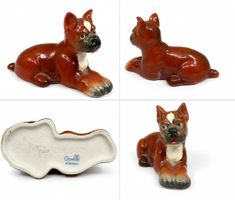 Goebel Boxer Hund Keramik Figur West Germany guter Zustand