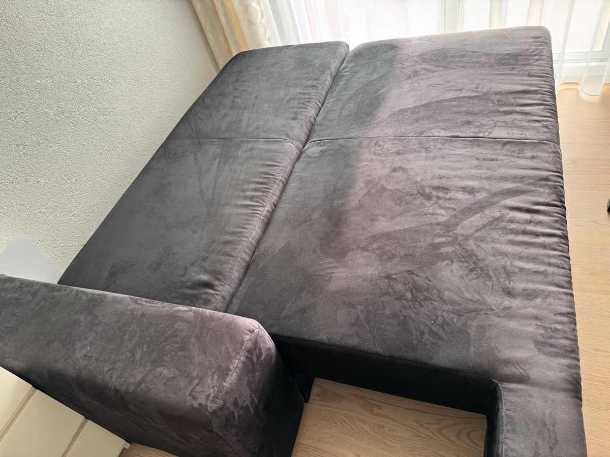 Sofas: Sofa mit Bettfunktion, dunkelgrau, wird entsorgt bis 31.7.26 – D'occasion à Frasnacht par Falo03 7