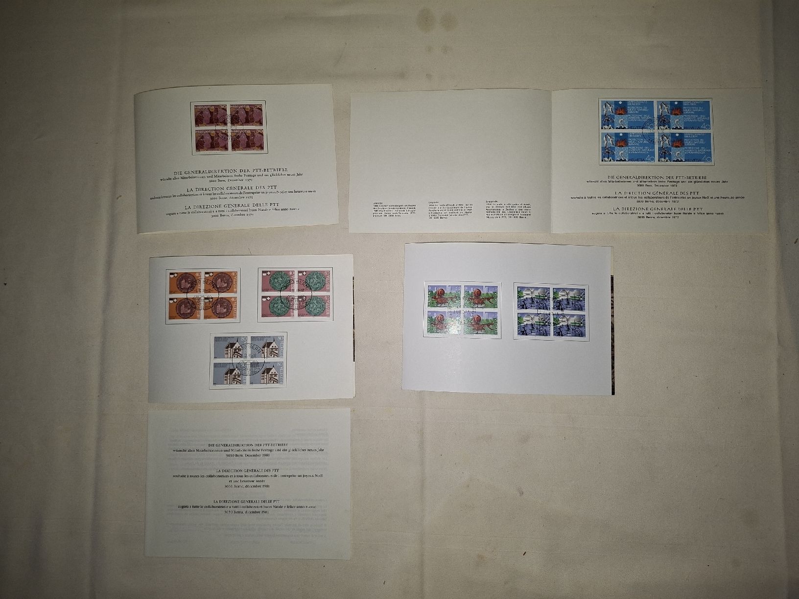 Alle Briefmarken: Lot Schweizer PTT Briefmarken & Ansichtskarten – Gebraucht aus Masein von vin_5yx5 2