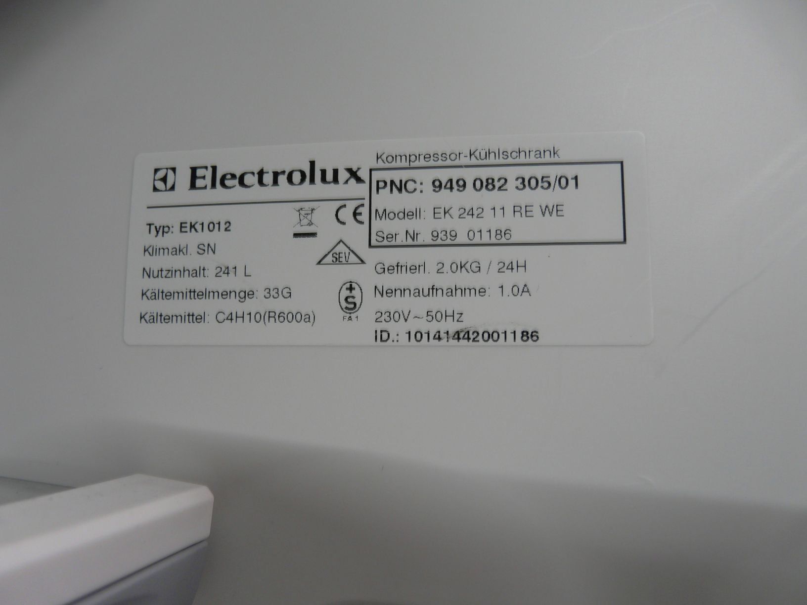 Electrolux Kühlschrank: EB Kühlschrank Elektrolux Typ EK1012 – Gebraucht aus Holziken von bau_6g8t 3